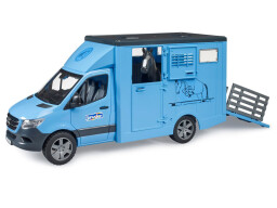 Bruder MB Sprinter Vůz pro přepravu zvířat s figurkou koně 1:16 